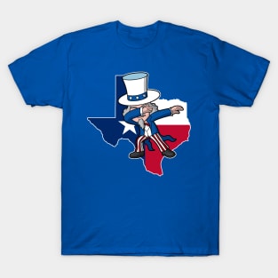 Texas Uncle Sam Texan 4th of July USA Patriotic T-Shirt